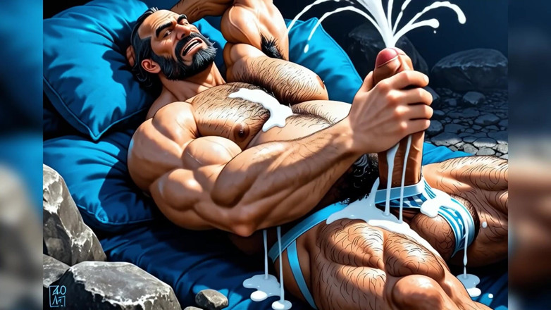 Gayming: Big Cock Solo Masturbation
