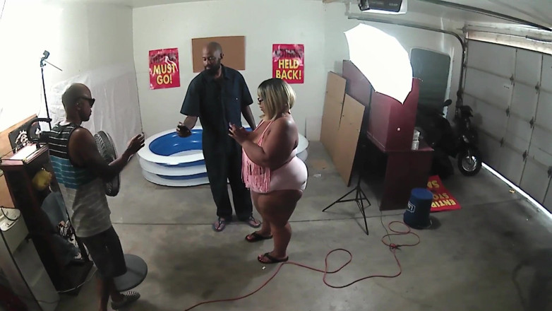 Shaundam: Behind the Scenes Back Yard Oil Wrestling