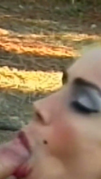 Insatiable Blonde 18yo Drains Transsexual Cock Outdoors