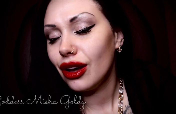 Goddess Misha Goldy: 20$ voor 2 druppels van mijn godin Speeksel
