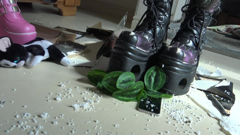 Solo Austria: Snotty, Gothic Anime Fetish Girls Crush Their Neighbor's Apartment Out...