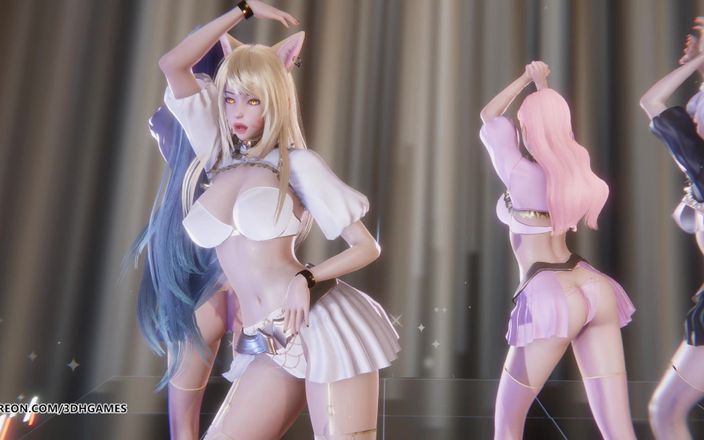 3D-Hentai Games: [mmd] Laysha - Rosa etikett Ahri Kaisa Seraphine Evelynn Sexig striptease...