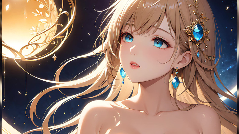 LustRender: Whispers of magic - gadis ai dan orb yang bersinar