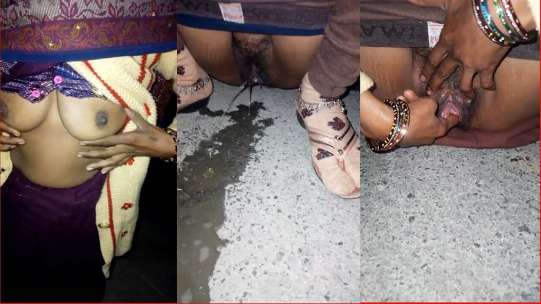 RadhaDevi: Vesnická bhabhi močí na silnici