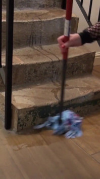 Pissing on the stairs