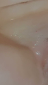 Shower Head Orgasm - Natural Brunette Plays in the Shower