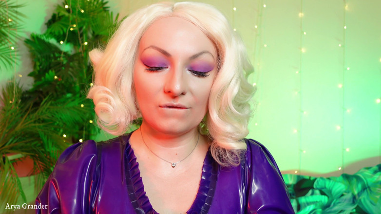 Arya Grander: Wearing latex gloves fetish ASMR Arya Grander