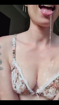 Today I Took a Load of Cum in My Salivating Mouth