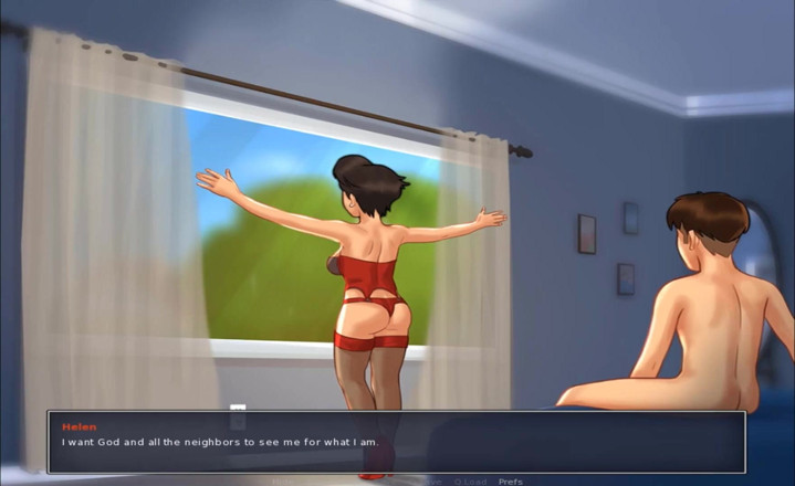 Hentai World: Summertime saga - harde neukpartij hete milf korsetfetisj