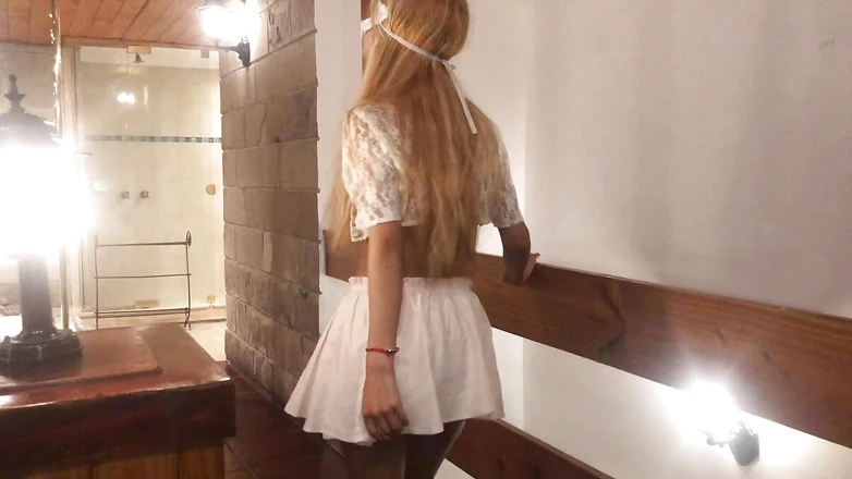 She Made Me Striptease and I Cum