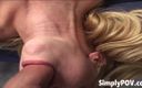Simply POV: Блондинка порнозірка Кріста-Лінн чудова робить мінет від першої особи