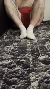 Treinador Karl's Feet in His White Socks [8893]