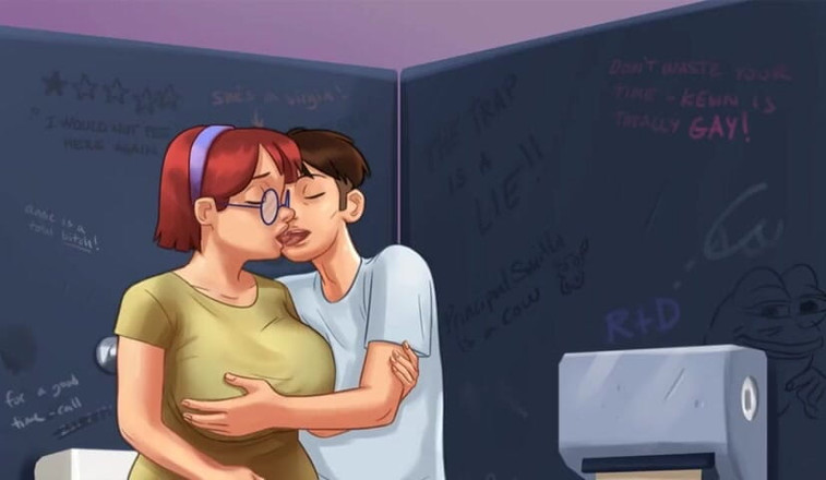 Miss Kitty 2K: Summertime Saga - Cookie Jar - All Sex Scenes Only - Judith #1 Part 101