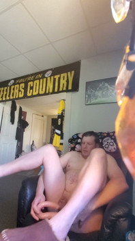 Lee Przybylowicz Hiding His Pathetic Little Sissy Clitty Behind a Water Bottle