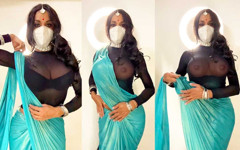 Crossdresser Big Boobs in Saree thumbnail