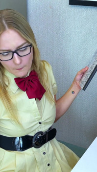 Vika - Sexy Secretary Panty Flashing