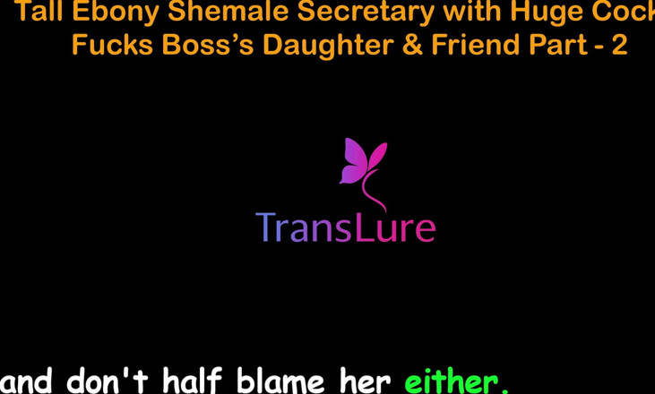 TransLure: Storia di sesso audio inglese - segretaria trans ebano alta con...