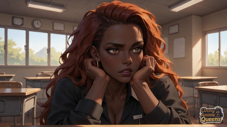 Ebony Anime Queens: Porno de ébano xxx al rojo caliente con seducción oral cascada...