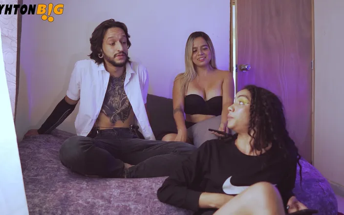 Leyton Big: Moje gf Pronásleduje její BFF ke sledování filmu, ale já...