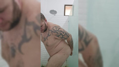 Jimbob Star GAY: Jimbob Bersabun Mandi Dildo Menunggang