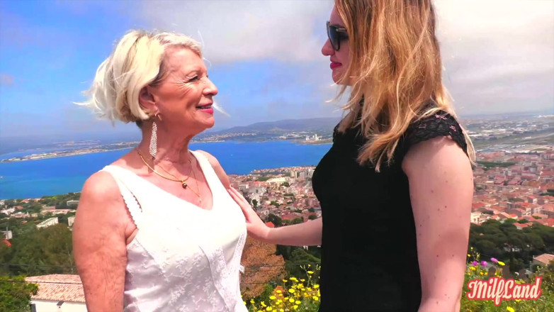Milf land: Eva, en 70-årig GILF, har sex med Lyna, 27 år gammal