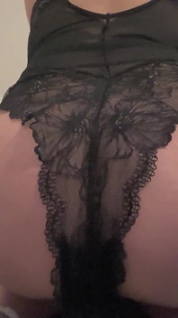 Bedtime Farts in Black Lingerie