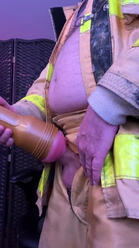 Firefighter Fleshlight Fun and Cum