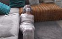 Restricting Ropes: Luna Grey - fotoshoot eindigt in mummificatie
