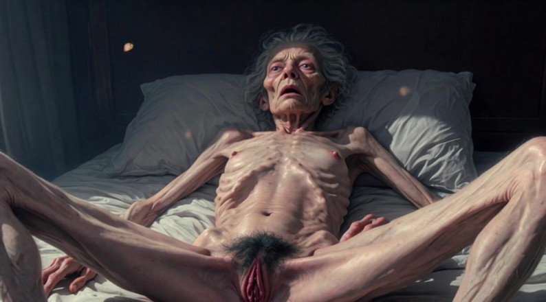 YOUR BEST FANTASY: Horny 90 Year Old Skinny Granny Masturbates Her Hairy Wet Pussy -...