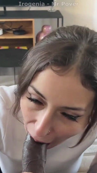 Egirl Kawai White Zuigt Een BBC