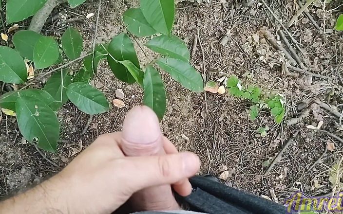 Amreis: Hard Handjob in the Forest. Throbbing and Lots of Cum