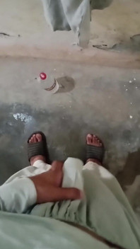 Young Boy Masturbates in the Bathroom