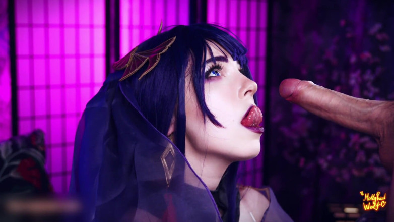 MollyRedWolf: Raiden Shougun Secret Quest Scene. 4K - Mollyredwolf