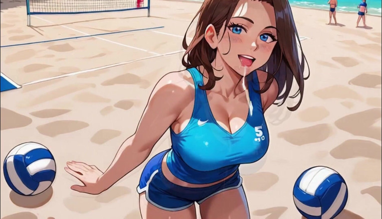 Horny van stevie: Volleyball Girls Beach Sex Party