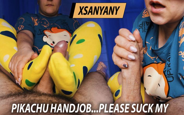 XSanyAny: Pikachu masturbación con la mano Por favor chupa mi polla...
