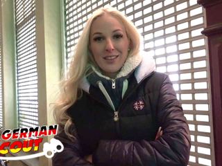 German Scout: German scout - blonde fit teen Marie pickup and rough fuck...