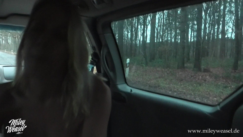 Miley Weasel: Une blonde allemande sexy se fait baiser en public