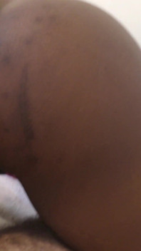 Ebony bubble butt riding big white cock until he cums inside