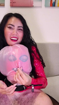 Breathplay training my latex slave