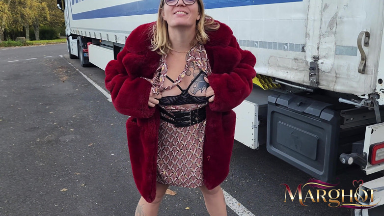 Sexymarghot: Exibição de estacionamento de Routier me vê e me fode...