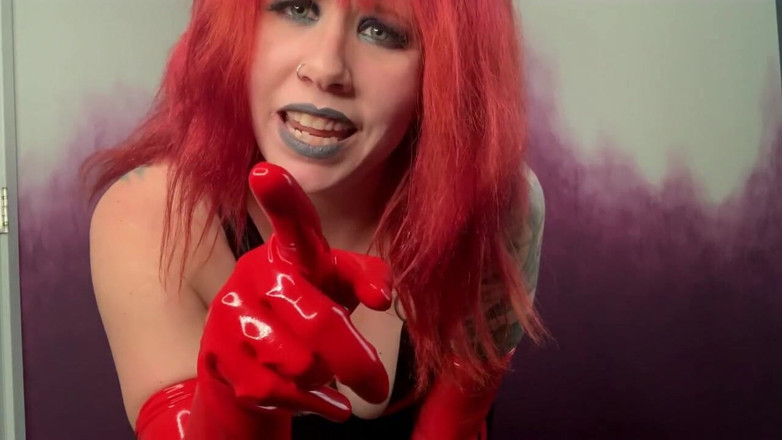 Deanna deadly: A quick timed JOI to my latex dress and gloves
