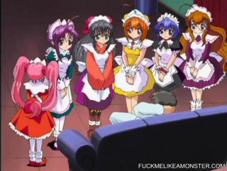 Fuck Me Like a Monster: Hentai teens love to serve master in this anime video