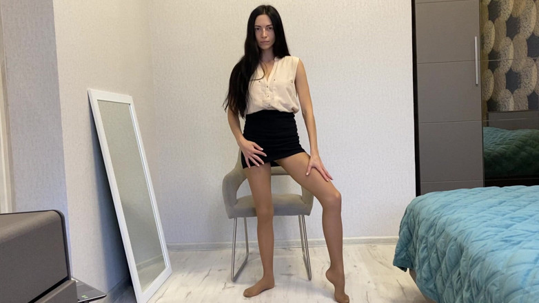 Princess Monica: Femdom nylonben dyrkar