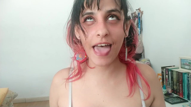 Ms Candy Bunny: Silly Bimbo Slut Steals Your Cum! - Ahegao &amp; Spit