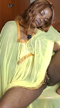 One African Girl Masturbates