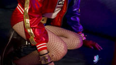 AV Jiali: Li Zhyan knullas på Halloween sexparty klädd som Harley Quinn