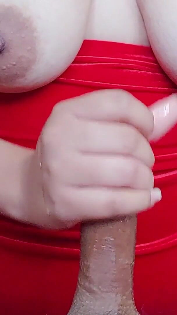 Tender Little Devil: She Touches His Huge Natural Tits While Making the Best...