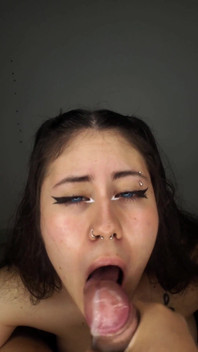 I Play with My Delicious Tongue on His Cock Until He Cums