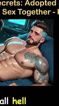 Historia de sexo gay en inglés - los sementales adoptados exploran el sexo duro de un hombre juntos - parte 10