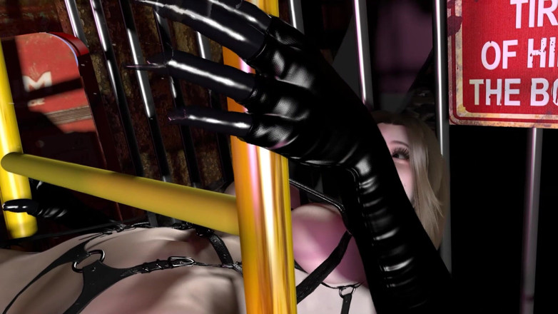 Wraith ward: Asijská dívka s latexovým tvrdým sexem v žaláři